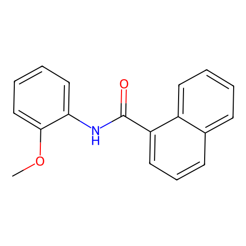 N-(2-methoxyphenyl)naphthalene-1-carboxamide structure