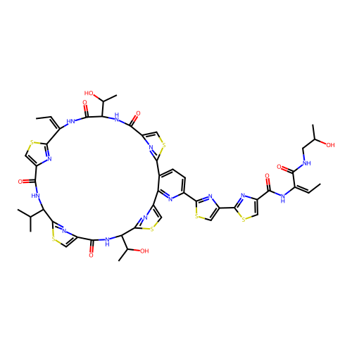 Micrococcin P, 13',19'-didehydro-19'-deoxy-28,44-dihydro-44-hydroxy- structure