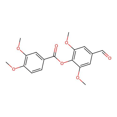 4-Formyl-2,6-dimethoxyphenyl 3,4-dimethoxybenzoate structure