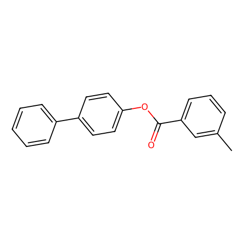 Biphenyl-4-yl 3-methylbenzoate structure