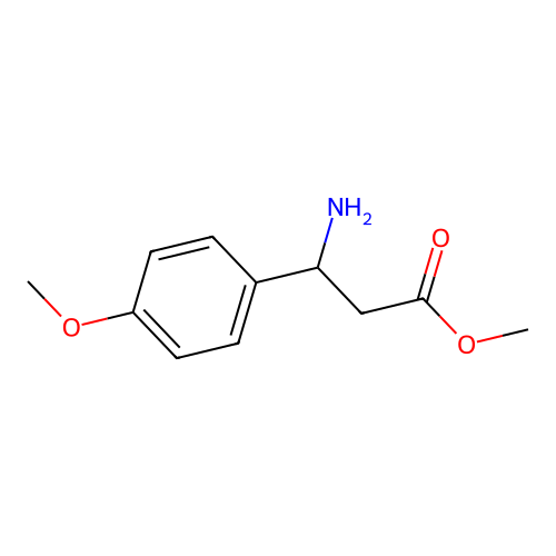 Methyl 3-amino-3-(4-methoxyphenyl)propanoate structure