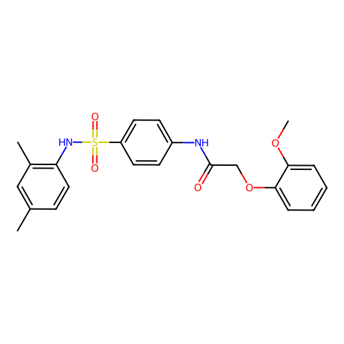 N-[4-[(2,4-dimethylphenyl)sulfamoyl]phenyl]-2-(2-methoxyphenoxy)acetamide structure