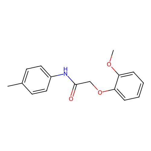 2-(2-methoxyphenoxy)-N-(4-methylphenyl)acetamide structure