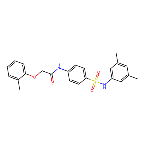 N-[4-[(3,5-dimethylphenyl)sulfamoyl]phenyl]-2-(2-methylphenoxy)acetamide structure