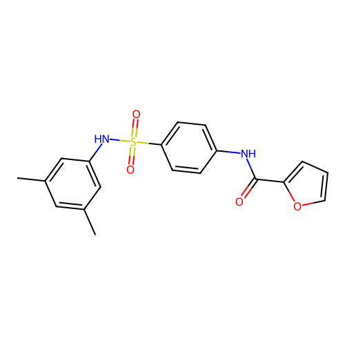 N-{4-[(3,5-dimethylanilino)sulfonyl]phenyl}-2-furamide structure