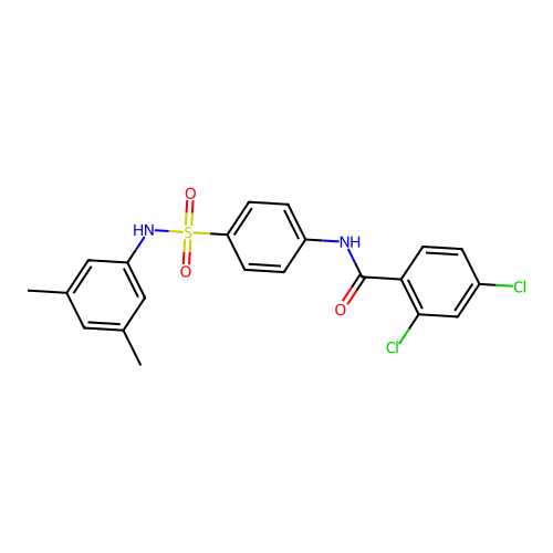 2,4-dichloro-N-[4-[(3,5-dimethylphenyl)sulfamoyl]phenyl]benzamide structure