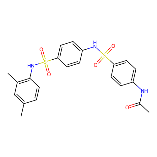 N-[4-({4-[(2,4-dimethylanilino)sulfonyl]anilino}sulfonyl)phenyl]acetamide structure