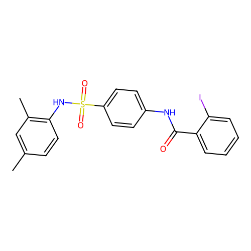 N-{4-[(2,4-dimethylphenyl)sulfamoyl]phenyl}-2-iodobenzamide structure