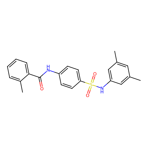 N-[4-[(3,5-dimethylphenyl)sulfamoyl]phenyl]-2-methylbenzamide structure