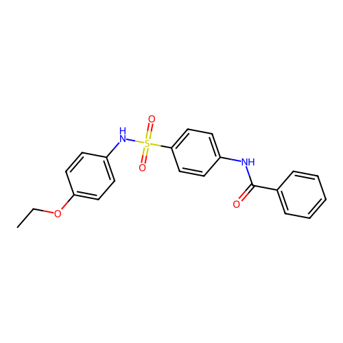 N-(4-{[(4-ethoxyphenyl)amino]sulfonyl}phenyl)benzamide structure