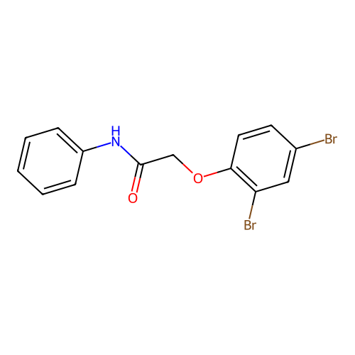 2-(2,4-dibromophenoxy)-N-phenylacetamide structure