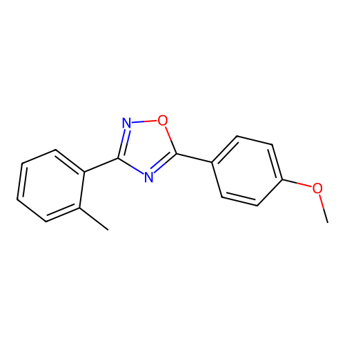 5-(4-Methoxyphenyl)-3-(2-methylphenyl)-1,2,4-oxadiazole structure