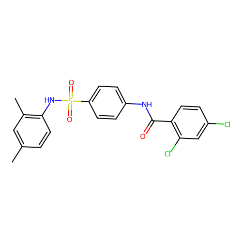 2,4-dichloro-N-[4-[(2,4-dimethylphenyl)sulfamoyl]phenyl]benzamide structure