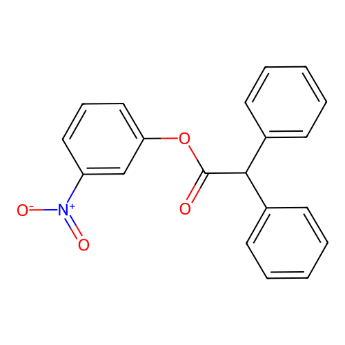 3-Nitrophenyl diphenylacetate structure