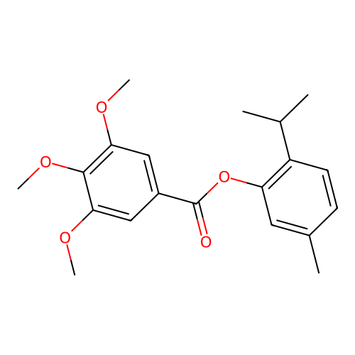 2-Isopropyl-5-methylphenyl 3,4,5-trimethoxybenzoate structure