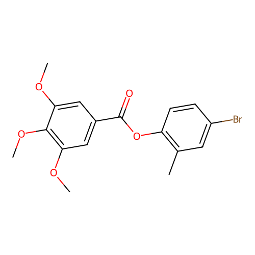 4-Bromo-2-methylphenyl 3,4,5-trimethoxybenzoate structure