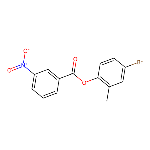 4-Bromo-2-methylphenyl 3-nitrobenzoate structure