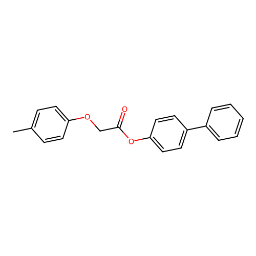 (4-Phenylphenyl) 2-(4-methylphenoxy)acetate structure
