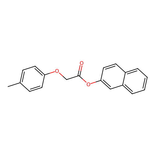 2-Naphthyl (4-methylphenoxy)acetate structure