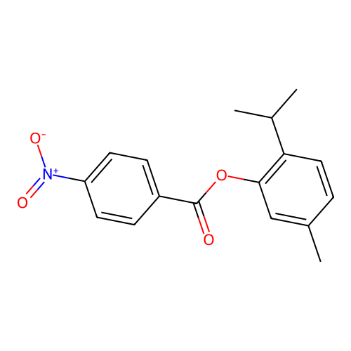 5-Methyl-2-(methylethyl)phenyl 4-nitrobenzoate structure