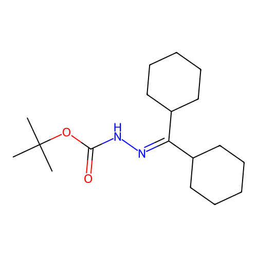 Tert-butyl 2-(dicyclohexylmethylidene)hydrazinecarboxylate structure
