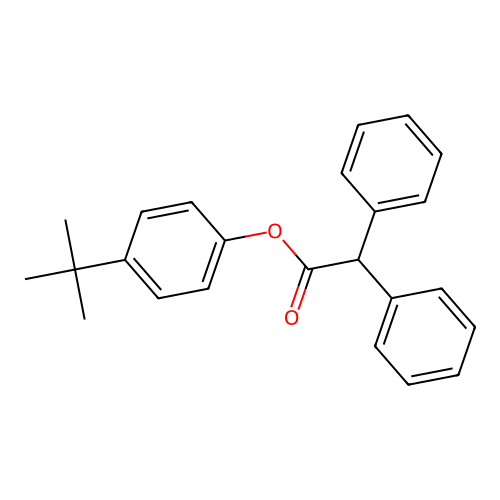 4-Tert-butylphenyl diphenylacetate structure