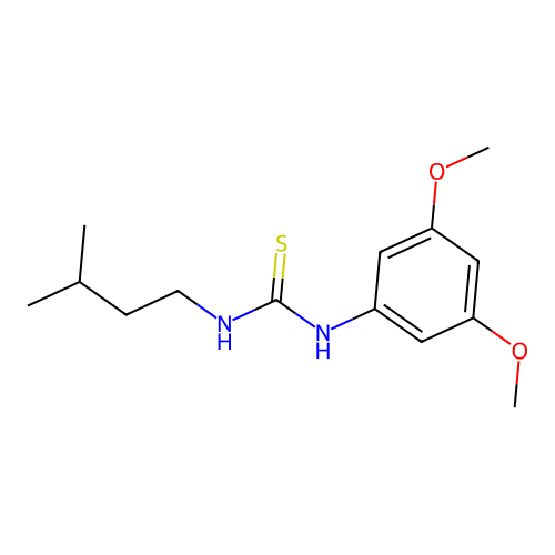 1-(3,5-Dimethoxyphenyl)-3-(3-methylbutyl)thiourea structure