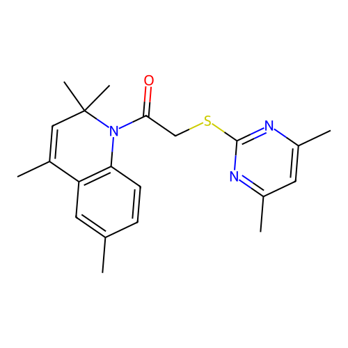 C21H25N3OS structure