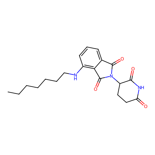 2-(2,6-Dioxo-piperidin-3-yl)-4-heptylamino-isoindole-1,3-dione structure