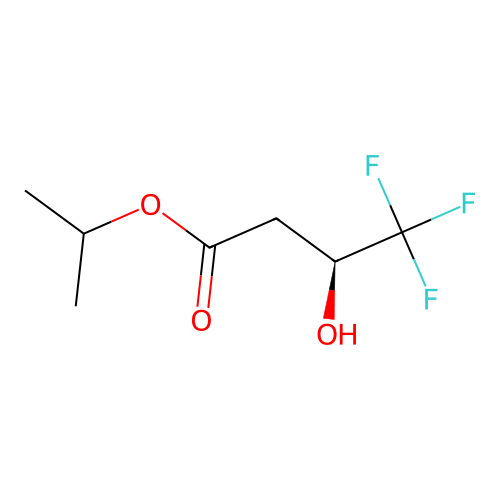 Butanoic acid, 4,4,4-trifluoro-3-hydroxy-, 1-methylethyl ester, (3S)- structure