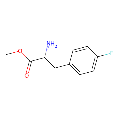methyl (2R)-2-amino-3-(4-fluorophenyl)propanoate structure