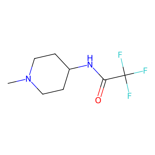 Acetamide, 2,2,2-trifluoro-N-(1-methylpiperidin-4-yl)- structure