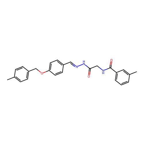 3-ME-N-(2-(2-(4-((4-Methylbenzyl)oxy)benzylidene)hydrazino)-2-oxoethyl)benzamide structure