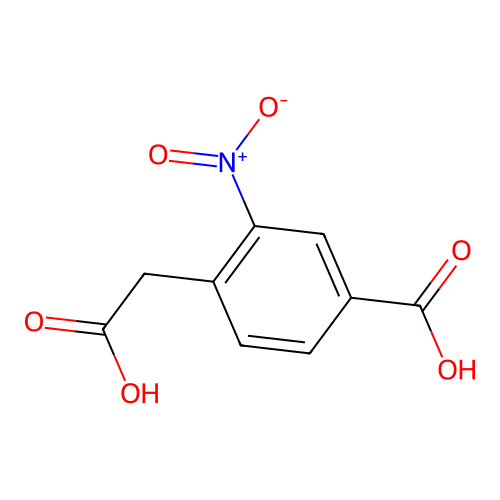 4-(Carboxymethyl)-3-nitrobenzoic acid structure