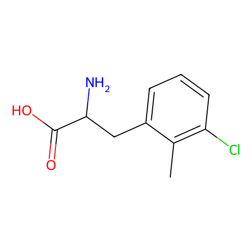 2-Amino-3-(3-chloro-2-methylphenyl)propanoic acid structure