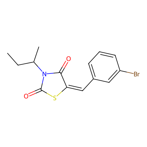 5-(3-Bromobenzylidene)-3-sec-butyl-1,3-thiazolidine-2,4-dione structure