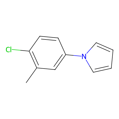 1-(4-chloro-3-methylphenyl)-1H-pyrrole structure