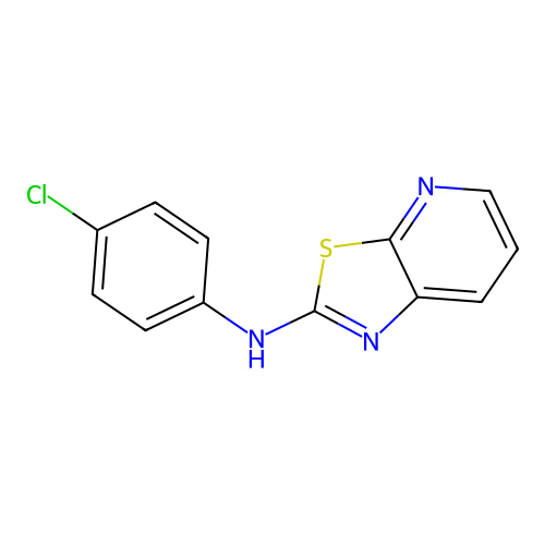 N-(4-chlorophenyl)-[1,3]thiazolo[5,4-b]pyridin-2-amine structure