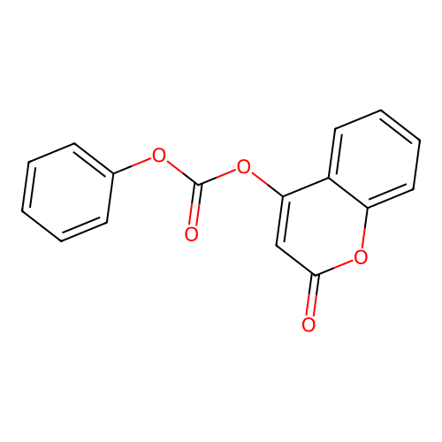 (2-Oxochromen-4-yl) phenyl carbonate structure