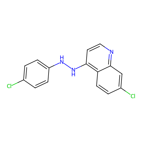7-Chloro-4-[2-(4-chlorophenyl)hydrazino]quinoline structure