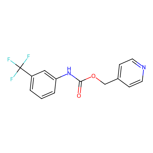 4-Pyridinylmethyl 3-(trifluoromethyl)phenylcarbamate structure