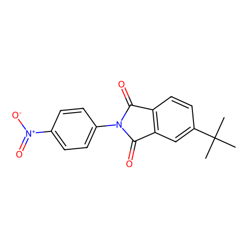 5-Tert-butyl-2-(4-nitrophenyl)isoindole-1,3-dione structure