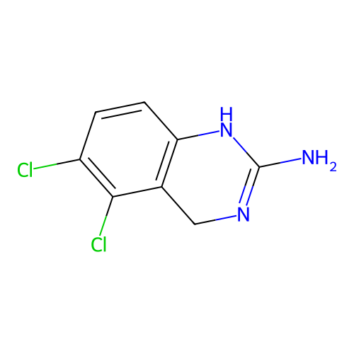 2-Amino-5,6-dichloro-3,4-dihydroquinazoline structure