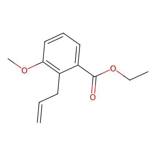 Ethyl 3-methoxy-2-(2-propenyl)benzoate structure