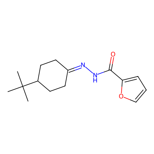N'-(4-tert-butylcyclohexylidene)-2-furohydrazide structure
