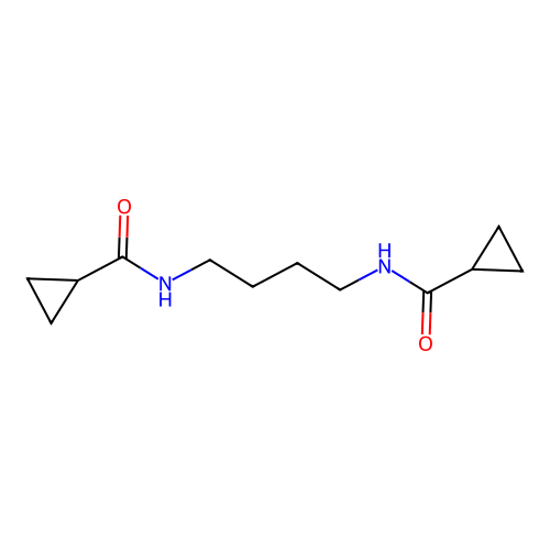 N-[4-(cyclopropanecarbonylamino)butyl]cyclopropanecarboxamide structure