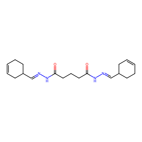 N,N'-bis(cyclohex-3-en-1-ylmethylideneamino)pentanediamide structure