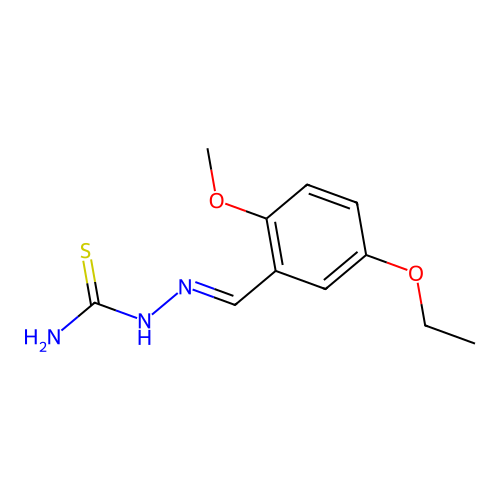 [(5-Ethoxy-2-methoxyphenyl)methylideneamino]thiourea structure