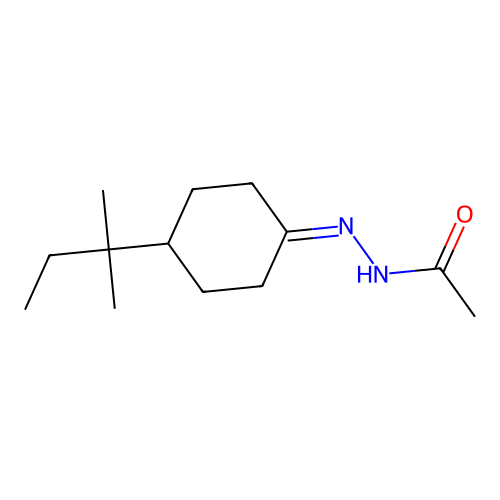 N'-[4-(2-methylbutan-2-yl)cyclohexylidene]acetohydrazide structure