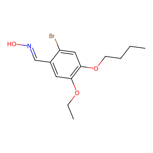 N-[(2-bromo-4-butoxy-5-ethoxyphenyl)methylidene]hydroxylamine structure